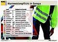 Warnwestenpflicht in Europa 